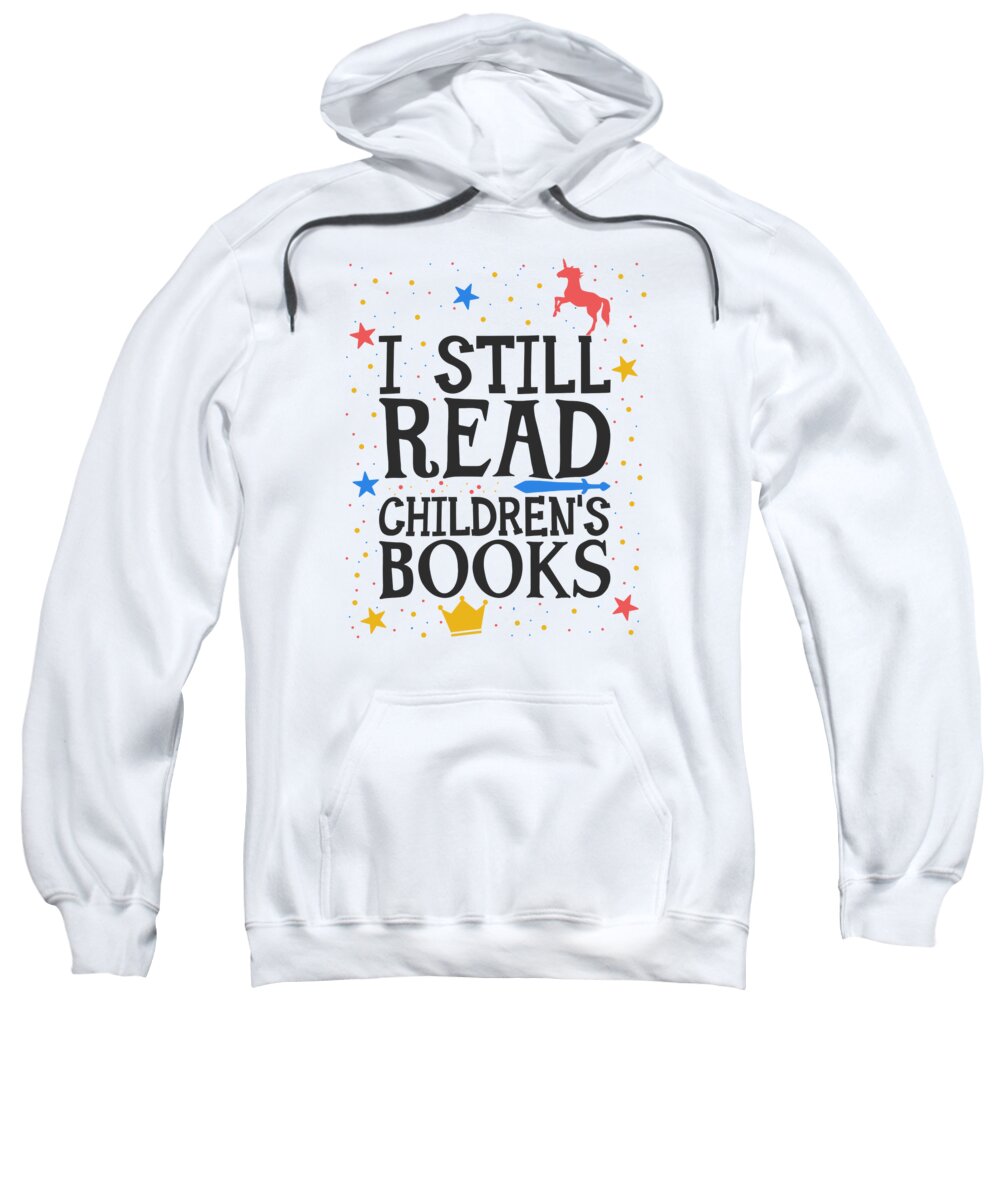 Book Lover Sweatshirt featuring the digital art Book Lover Fantasy Adventures Reading Hobby #2 by Toms Tee Store