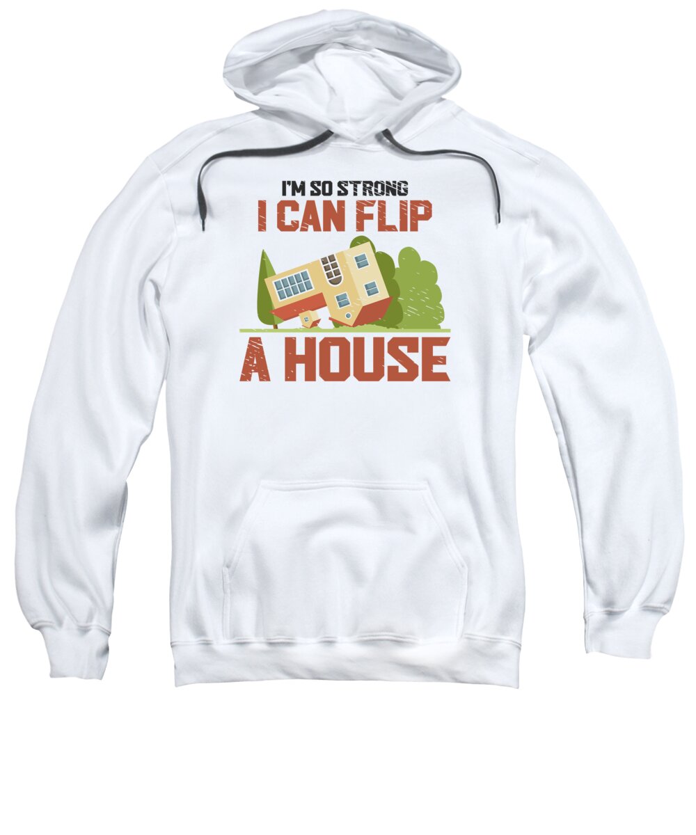 Real Estate Agent Sweatshirt featuring the digital art Real Estate Agent House Flipping Landlord #3 by Toms Tee Store