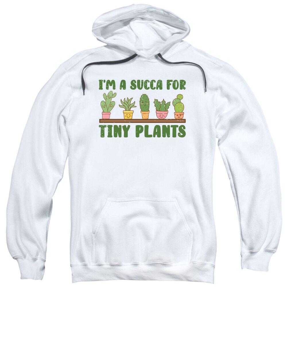 Succulent Sweatshirt featuring the digital art Gardening Succulent House Plants Fucculent #5 by Toms Tee Store
