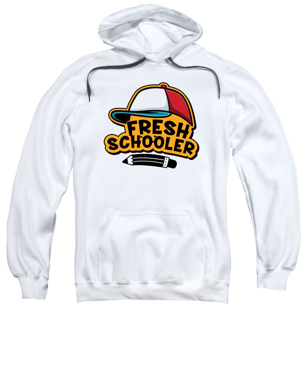 Preschool Sweatshirt featuring the digital art Preschool Kids Back to School Fresh Schooler #5 by Toms Tee Store
