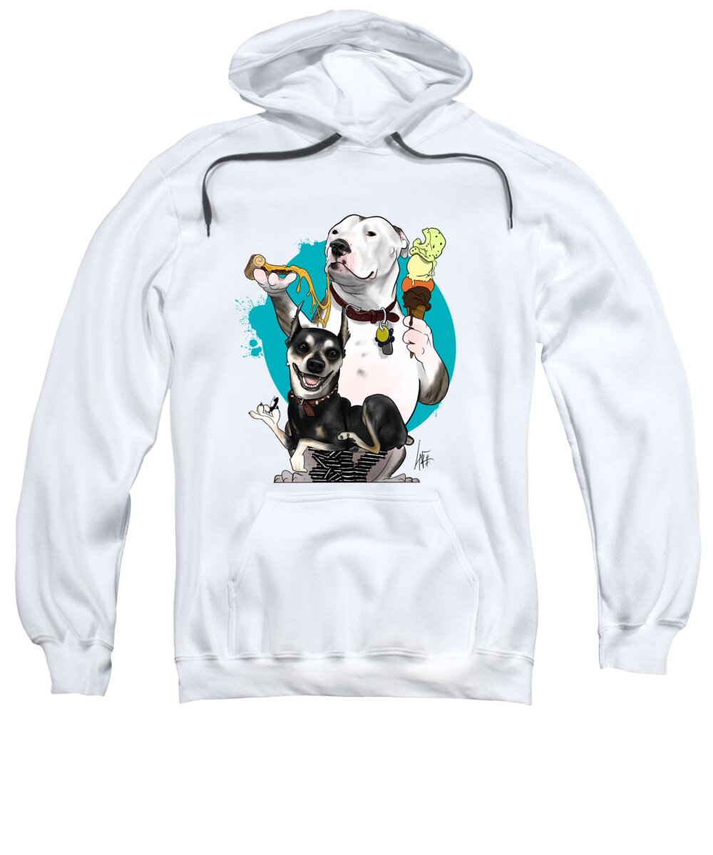 5772 Sweatshirt featuring the drawing 5772 Sayers by Canine Caricatures By John LaFree