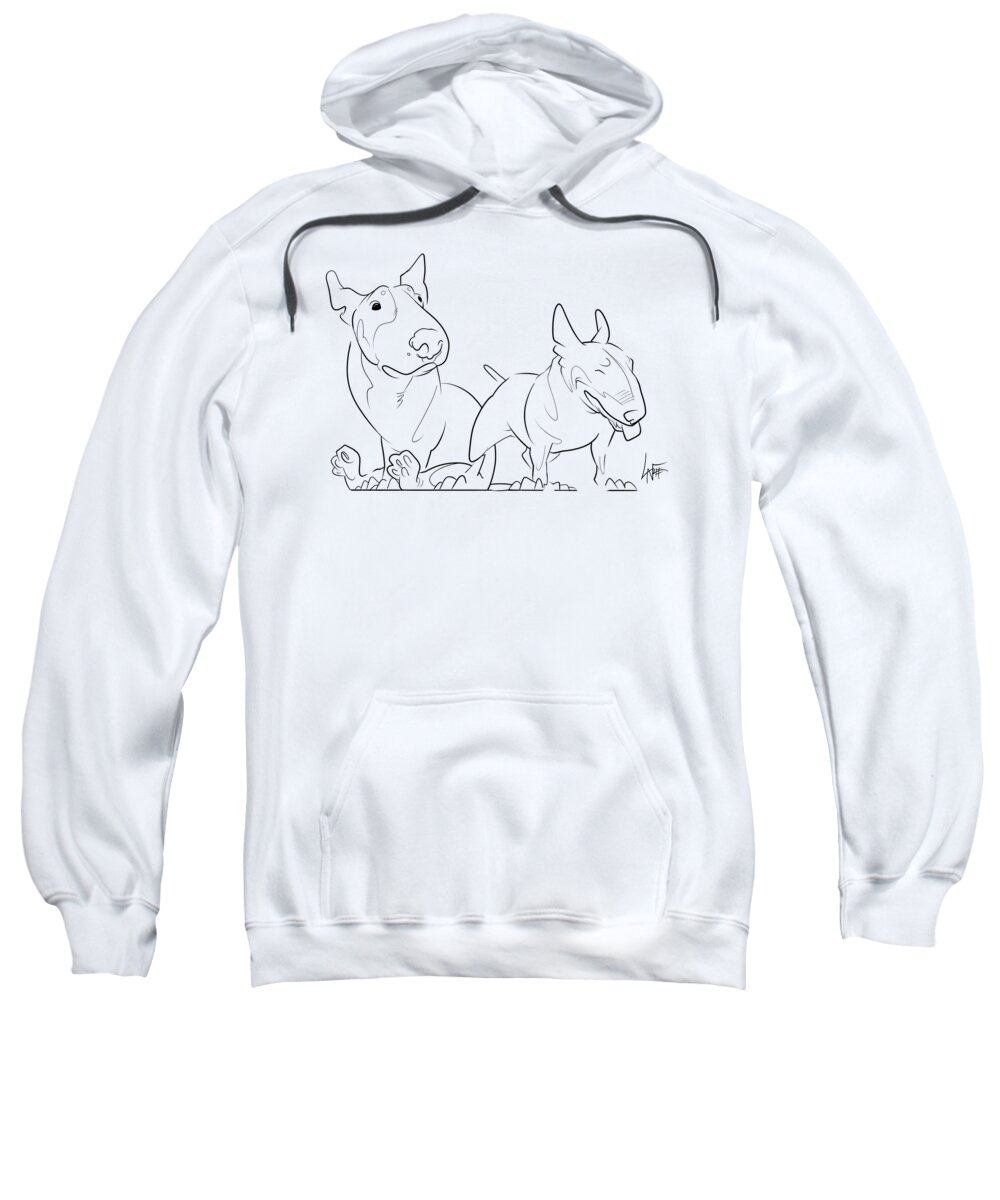 5901 Sweatshirt featuring the photograph 5901 Martino by Canine Caricatures By John LaFree