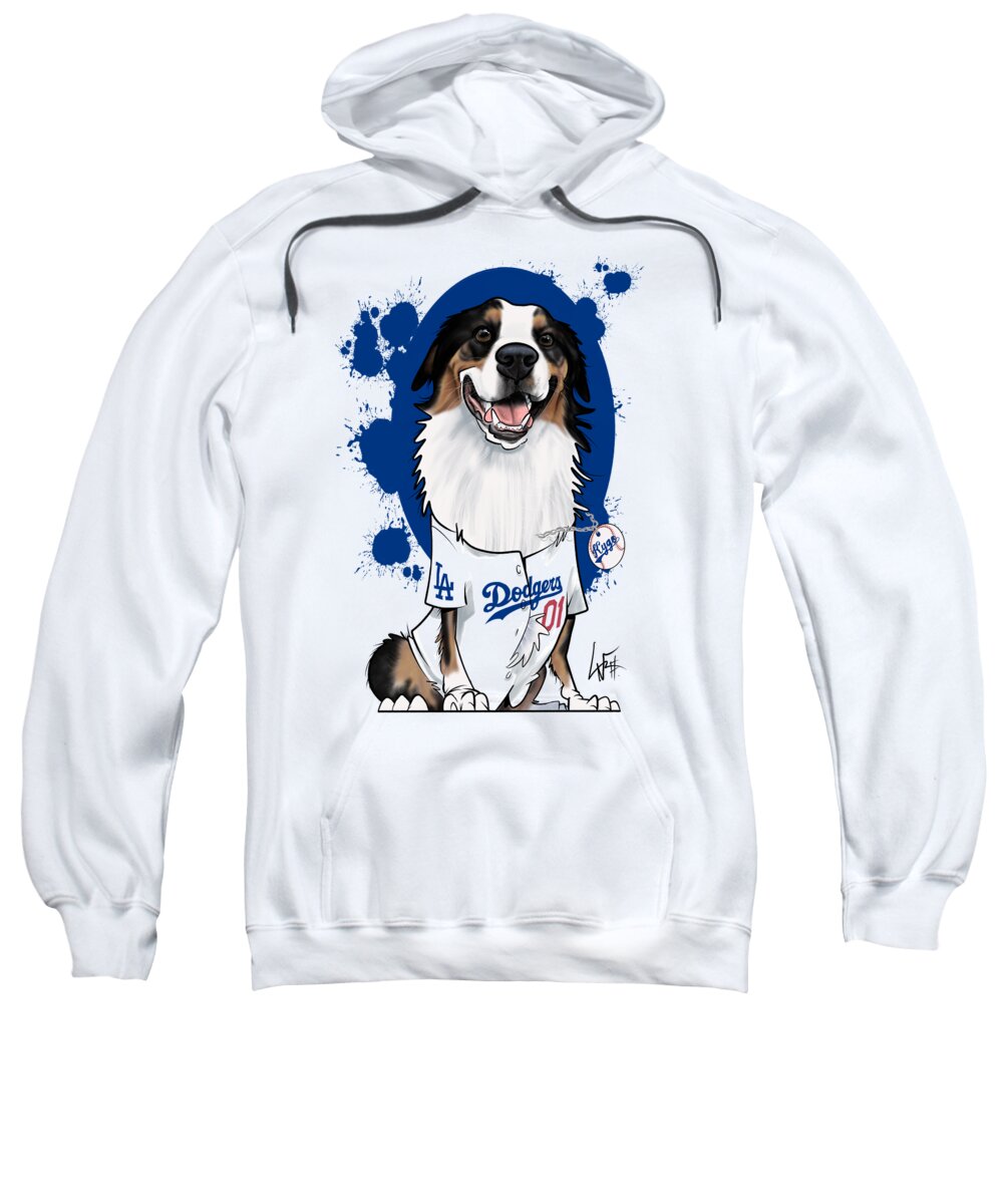5913 Sweatshirt featuring the drawing 5913 Do by Canine Caricatures By John LaFree