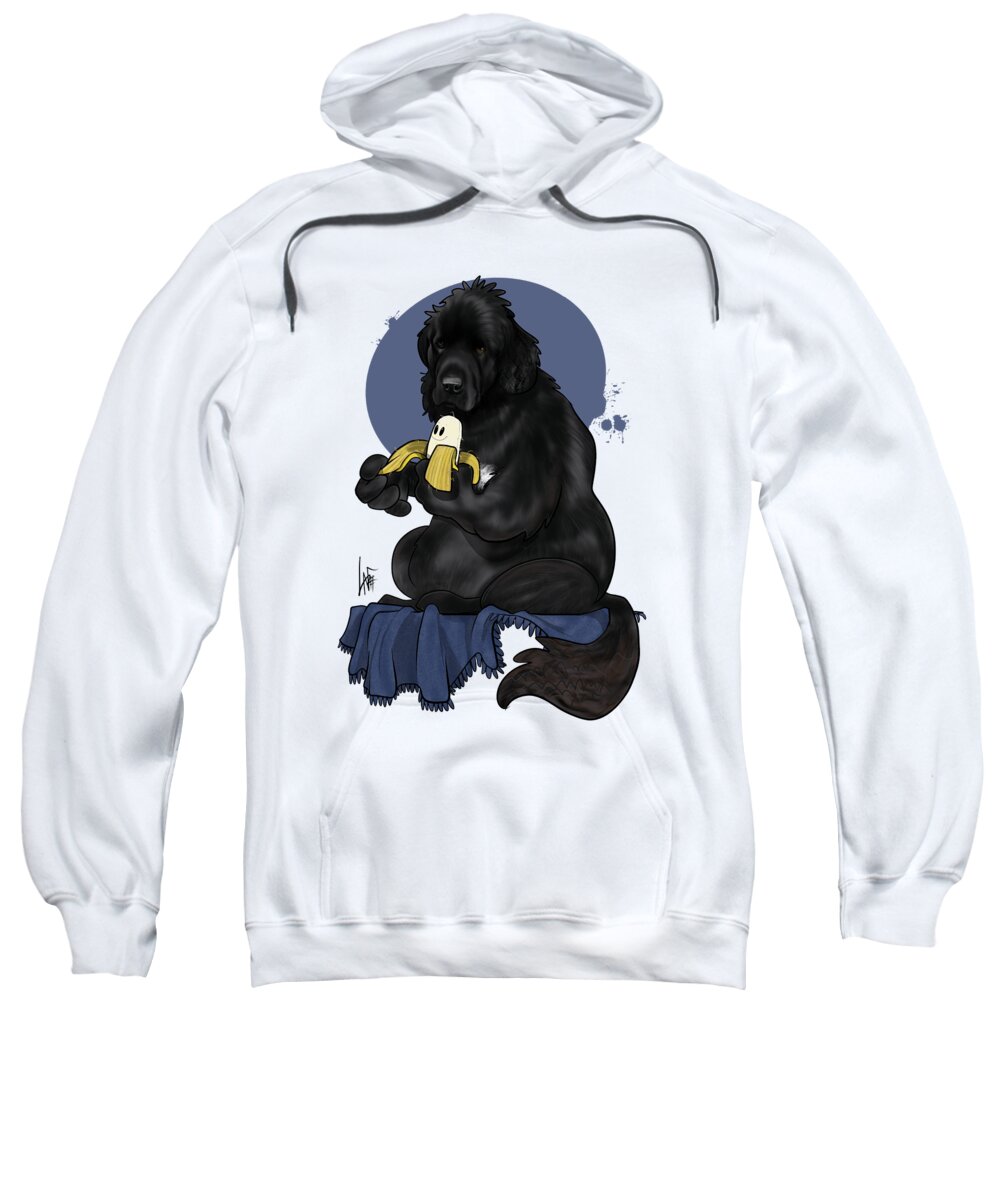 6053 Sweatshirt featuring the drawing 6053 Calabrese by Canine Caricatures By John LaFree