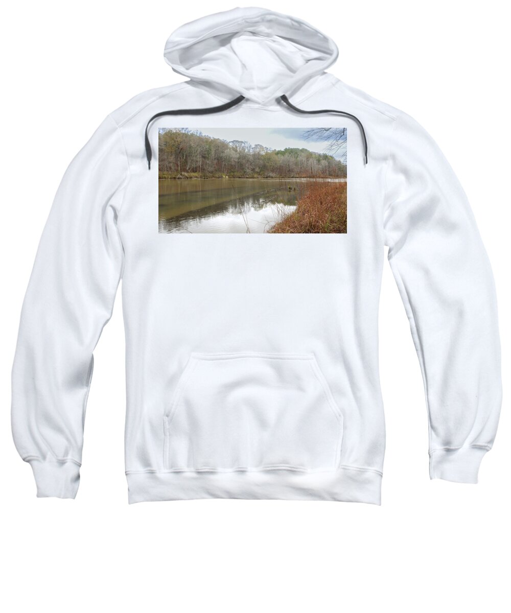 Flint River Sweatshirt featuring the photograph A Flint River Look by Ed Williams