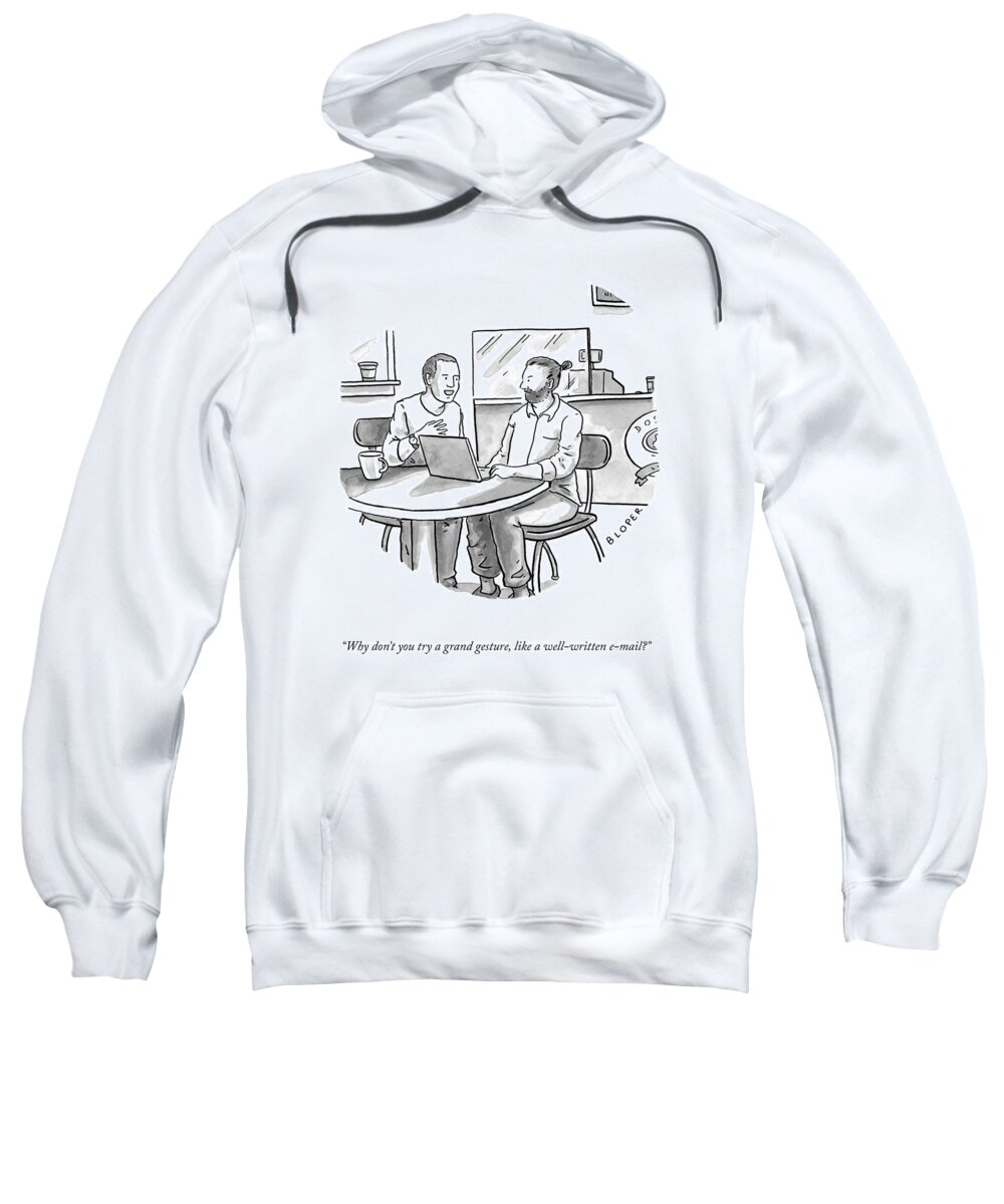 A22117 Sweatshirt featuring the drawing A Grand Gesture by Brendan Loper