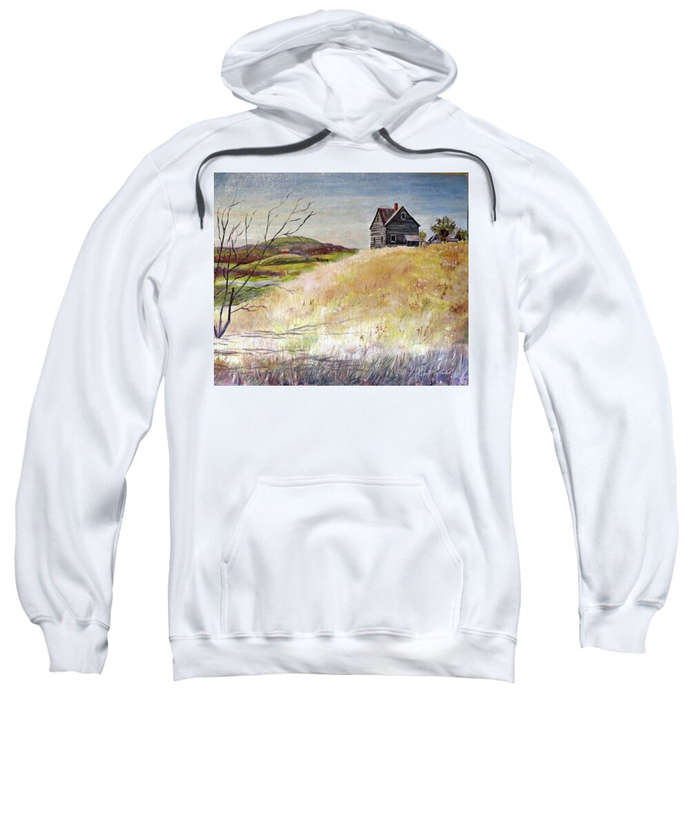 Knoll Sweatshirt featuring the painting Silent Witness by Joel Smith