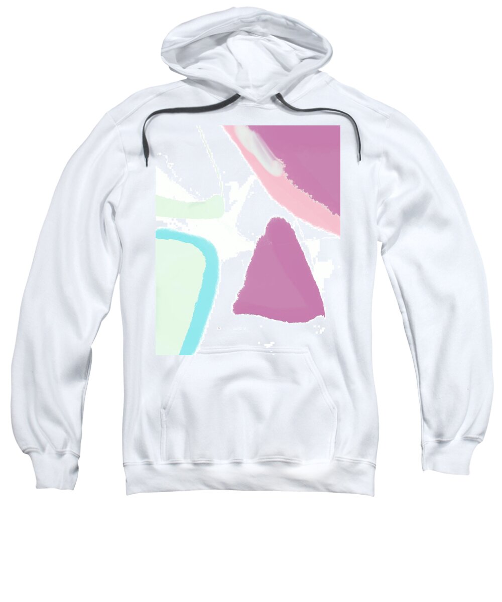 Digital Sweatshirt featuring the digital art Abstract colour by Faa shie