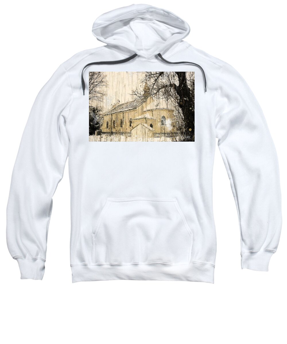 Norman Church Sweatshirt featuring the digital art Another Rainy Sunday by Chris Armytage