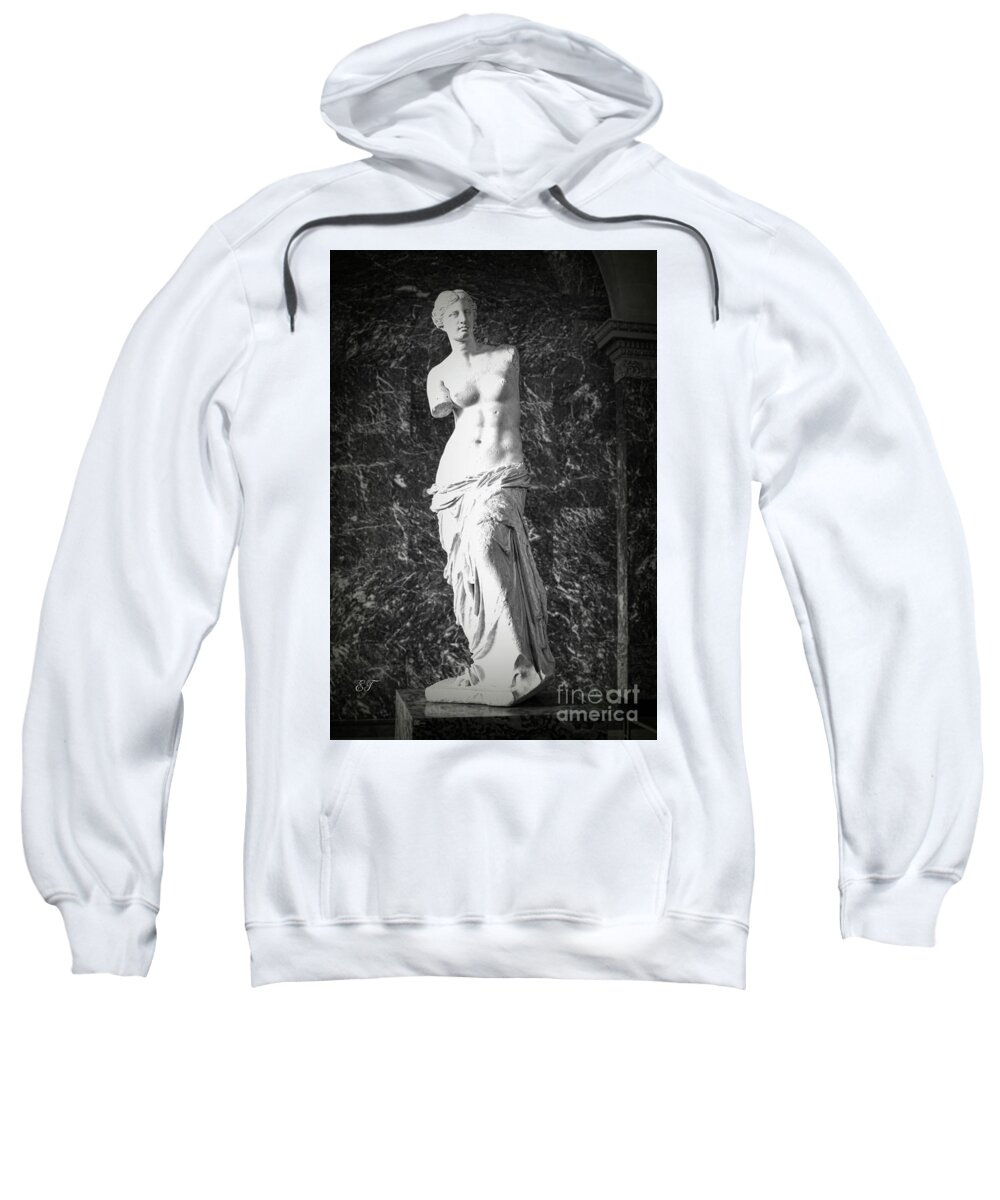 Aphrodite Sweatshirt featuring the photograph Aphrodite aka Venus de Milo by Elaine Teague