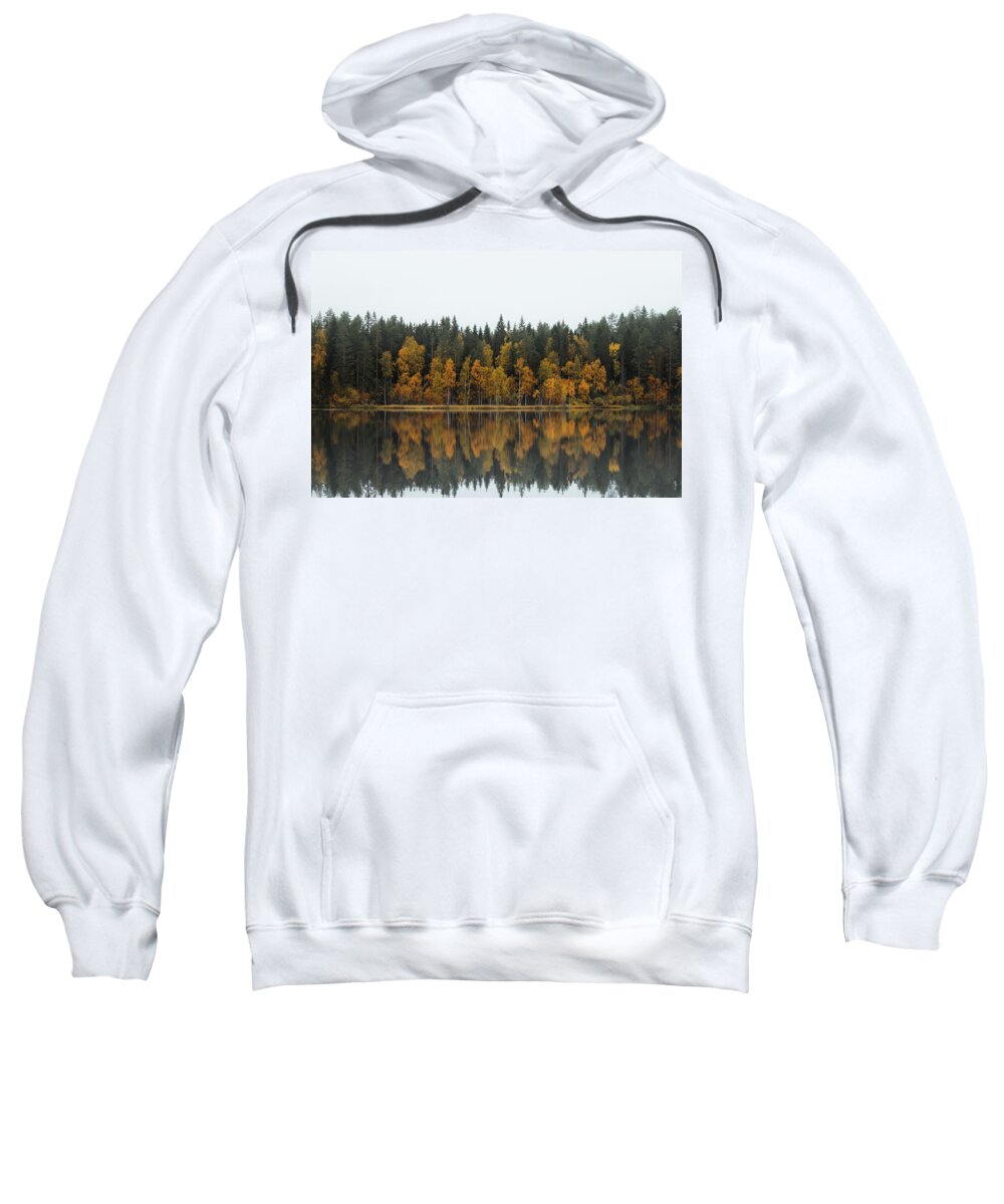 Dramatic Sweatshirt featuring the photograph Autumn fairy tale in Kainuu, Finland by Vaclav Sonnek