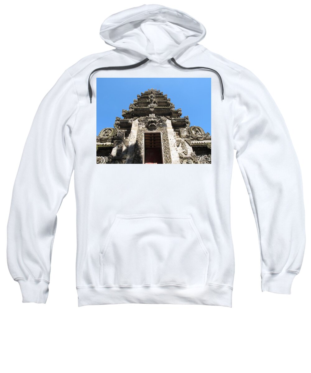 Asia Sweatshirt featuring the photograph Bali Temple by Mark Egerton