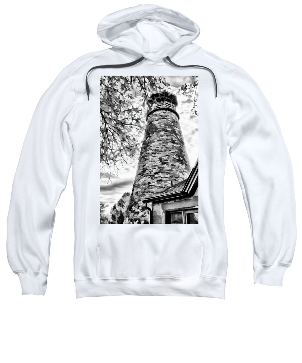 2017 Sweatshirt featuring the photograph Barcelona Lighthouse by Monroe Payne