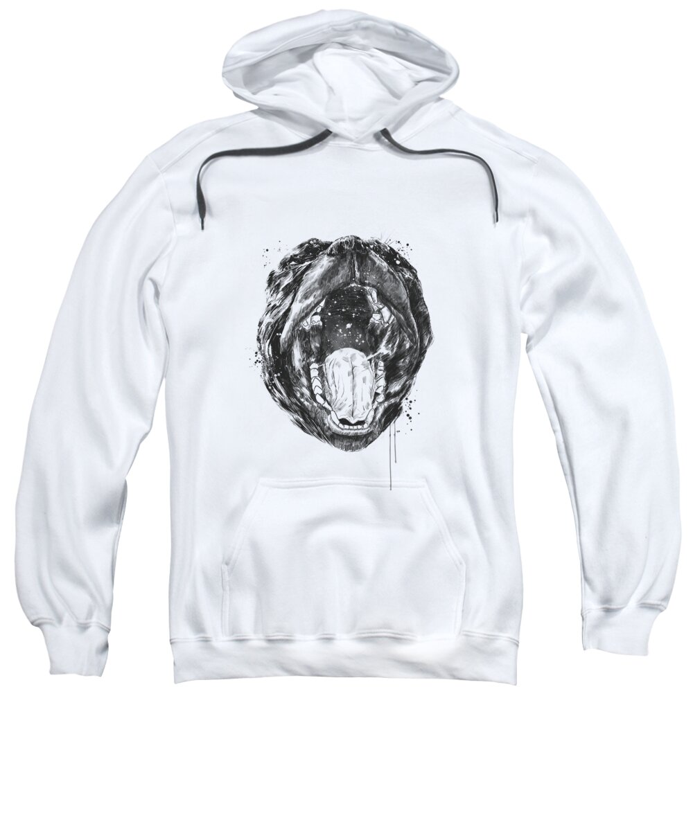 Animals Sweatshirt featuring the drawing Birth of the universe by Balazs Solti