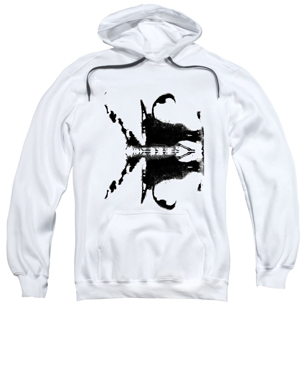 Abstract Sweatshirt featuring the painting Brain Blot No.4 by Stephenie Zagorski