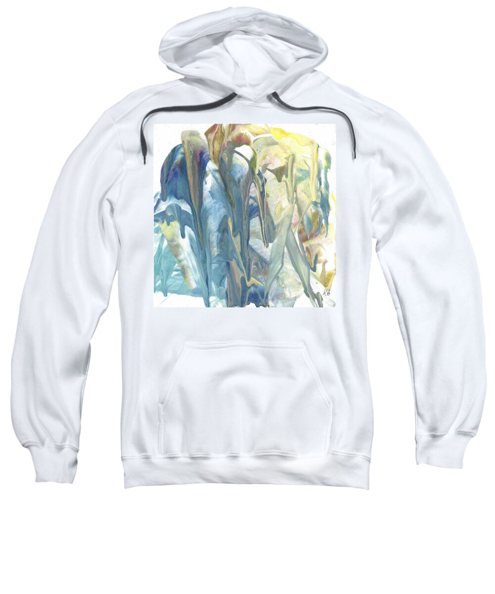 Flowers Sweatshirt featuring the painting Calla Lilies by Katy Bishop