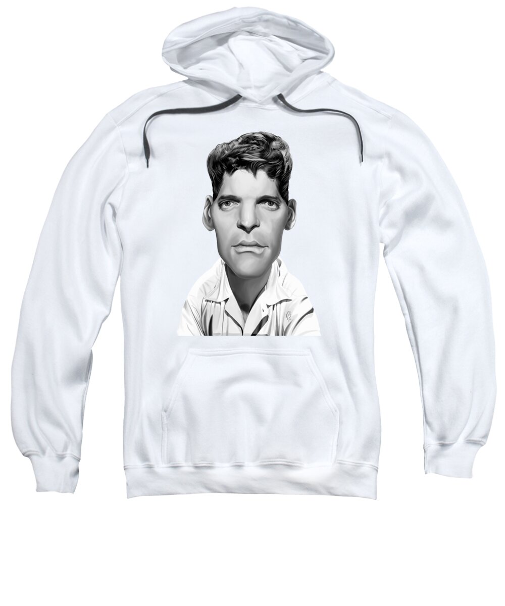 Illustration Sweatshirt featuring the digital art Celebrity Sunday - Burt Lancaster by Rob Snow