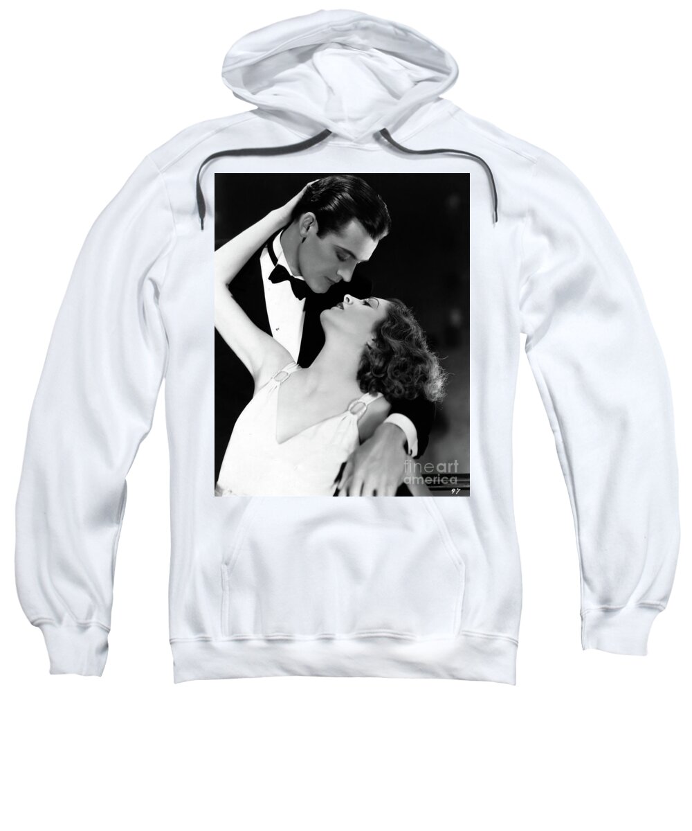 Billie Dove Sweatshirt featuring the photograph Charles Starrett Billie Dove The Age For Love 1931 by Sad Hill - Bizarre Los Angeles Archive