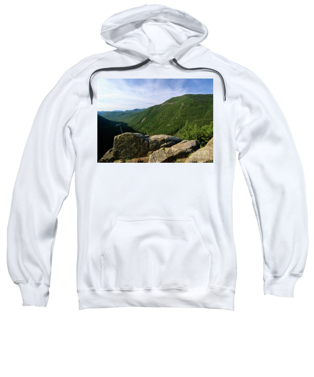 Adventure Sweatshirt featuring the photograph Crawford Notch, Mount Willard, White Mountains by Erin Paul Donovan
