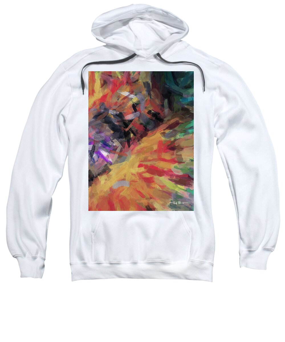 Contemporary Art Sweatshirt featuring the painting Deianira Europa by Trask Ferrero