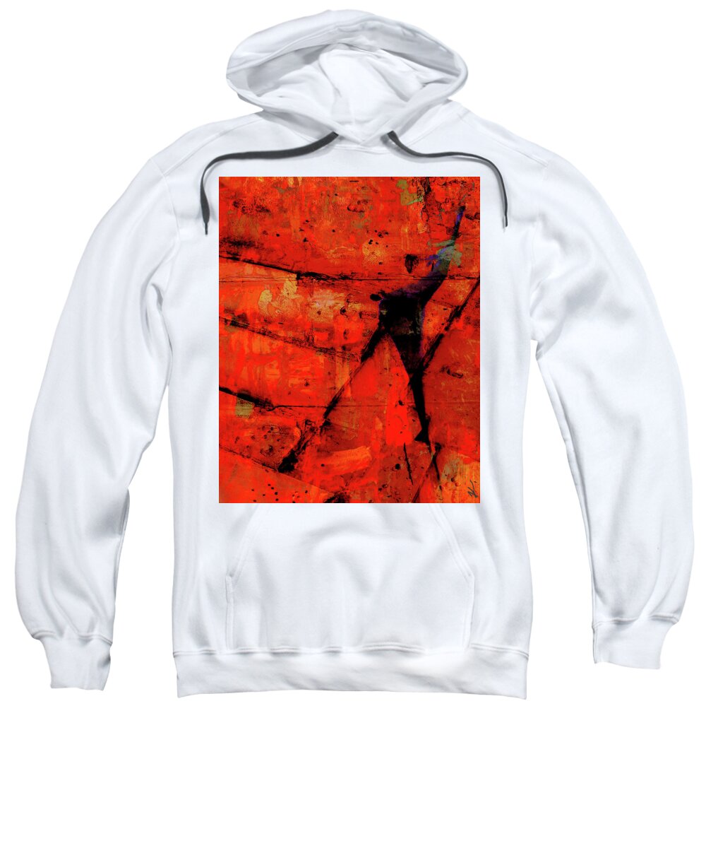 Abstract Sweatshirt featuring the digital art Dionysus by Ken Walker