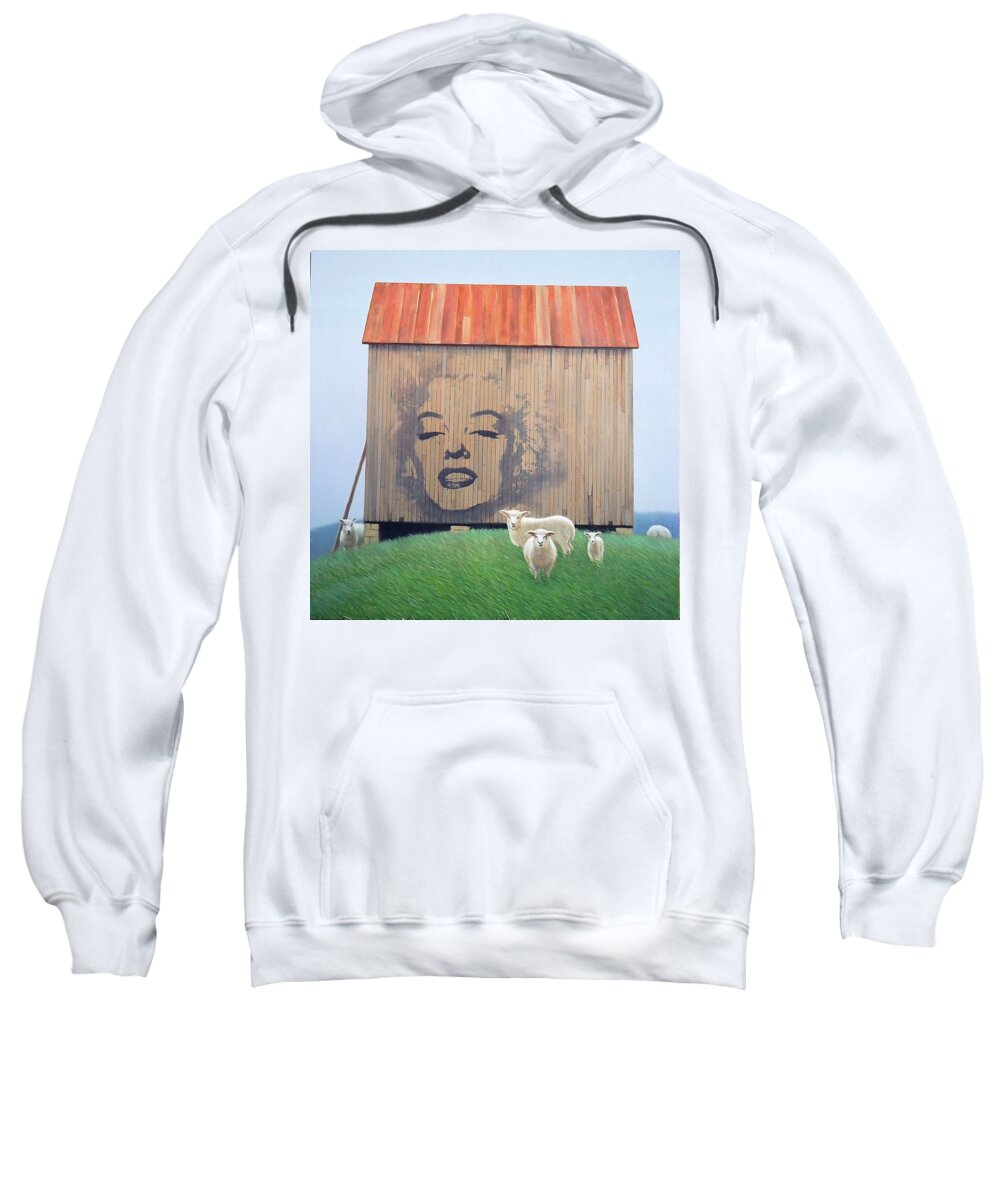 Realism Sweatshirt featuring the painting Early Spring by Zusheng Yu