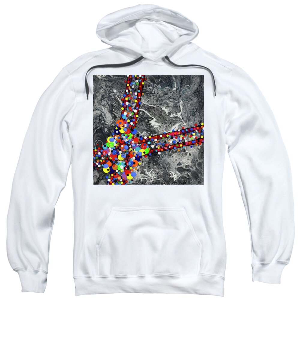 Acrylic Sweatshirt featuring the painting Earth Gems #19W152 by Lori Sutherland