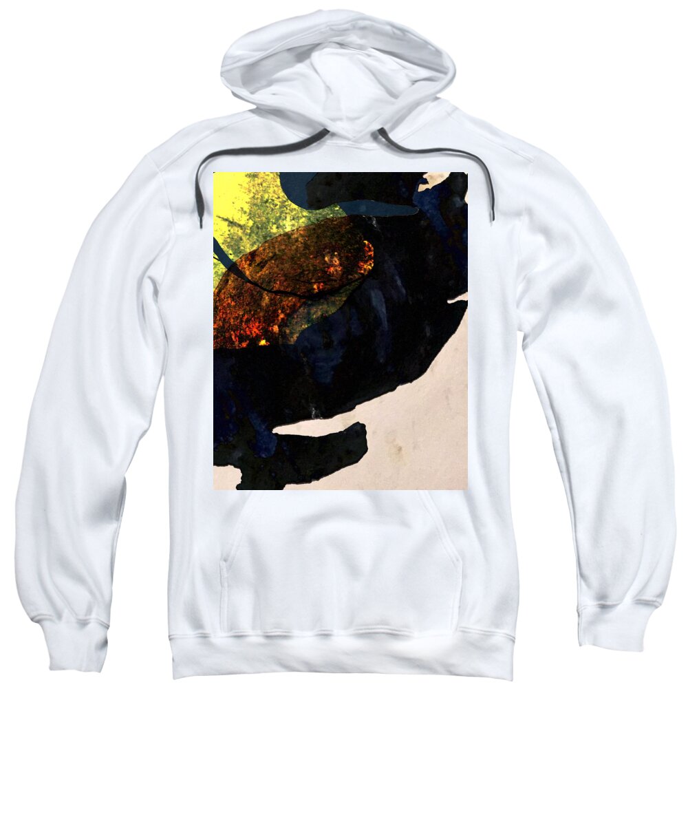 Abstract Sweatshirt featuring the digital art Entwined by Jeremiah Ray