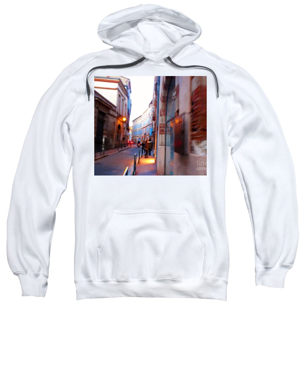 Evening Sweatshirt featuring the photograph Evening in Toulouse by Aisha Isabelle