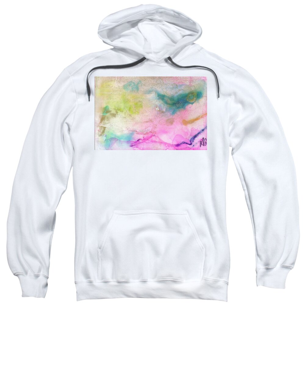  Sweatshirt featuring the painting Eyes by Katy Bishop