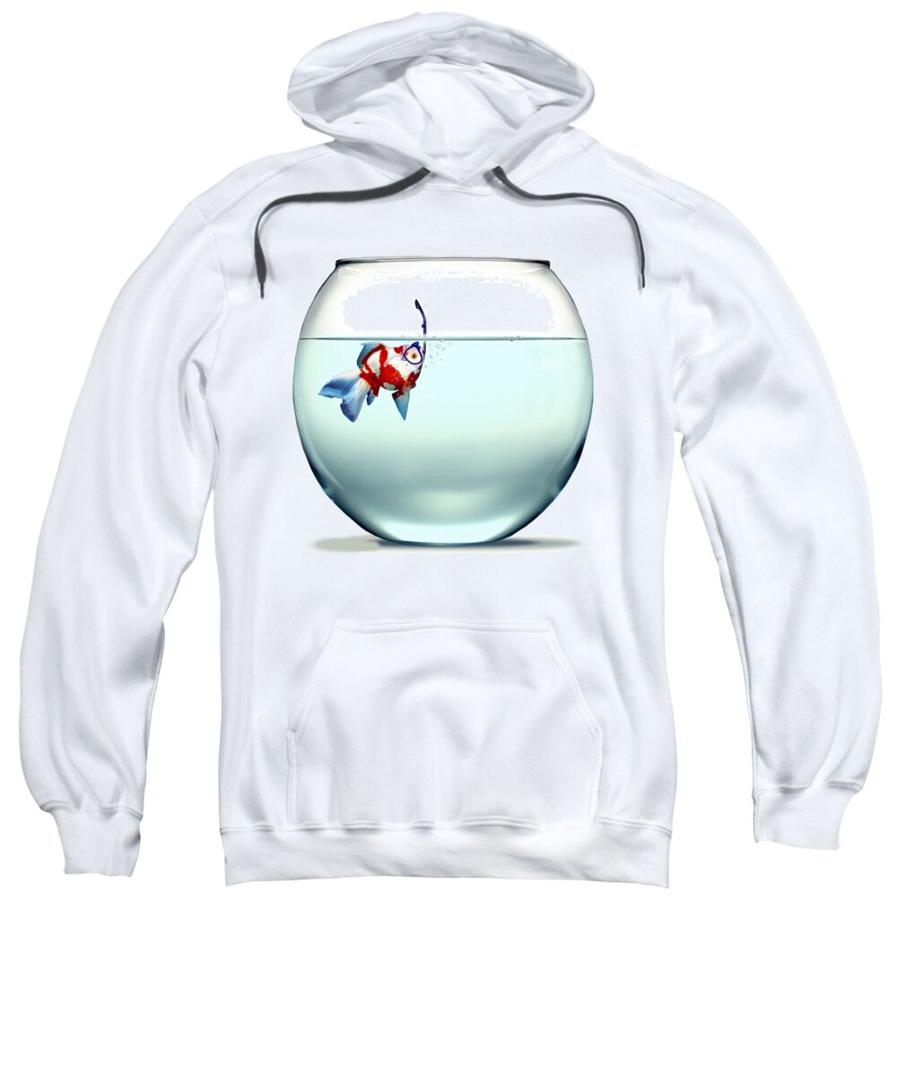 Illustration Sweatshirt featuring the photograph Fish out of Water by Maggie Terlecki
