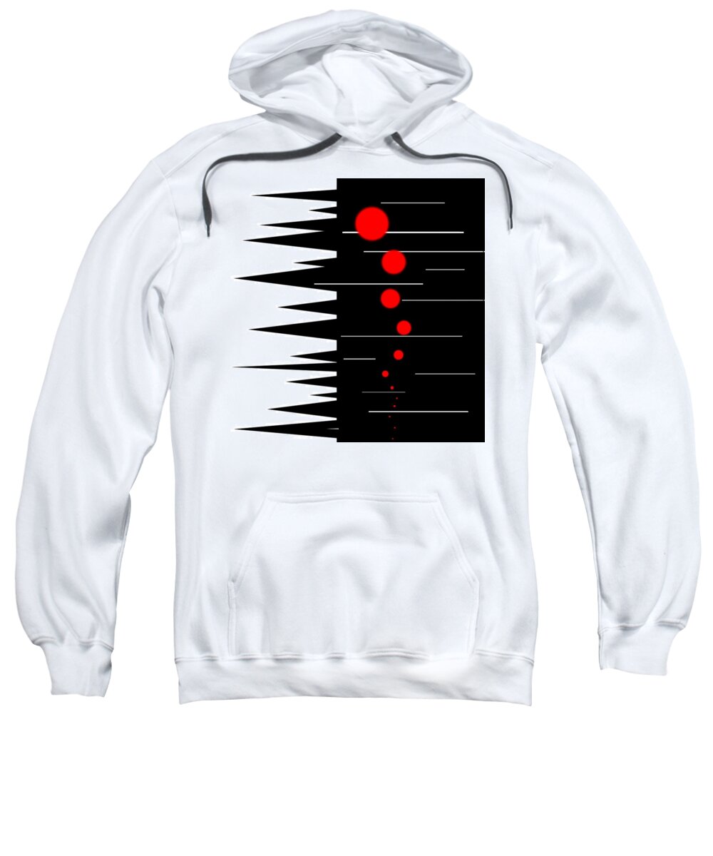 Black Sweatshirt featuring the digital art Free Falling by Designs By L