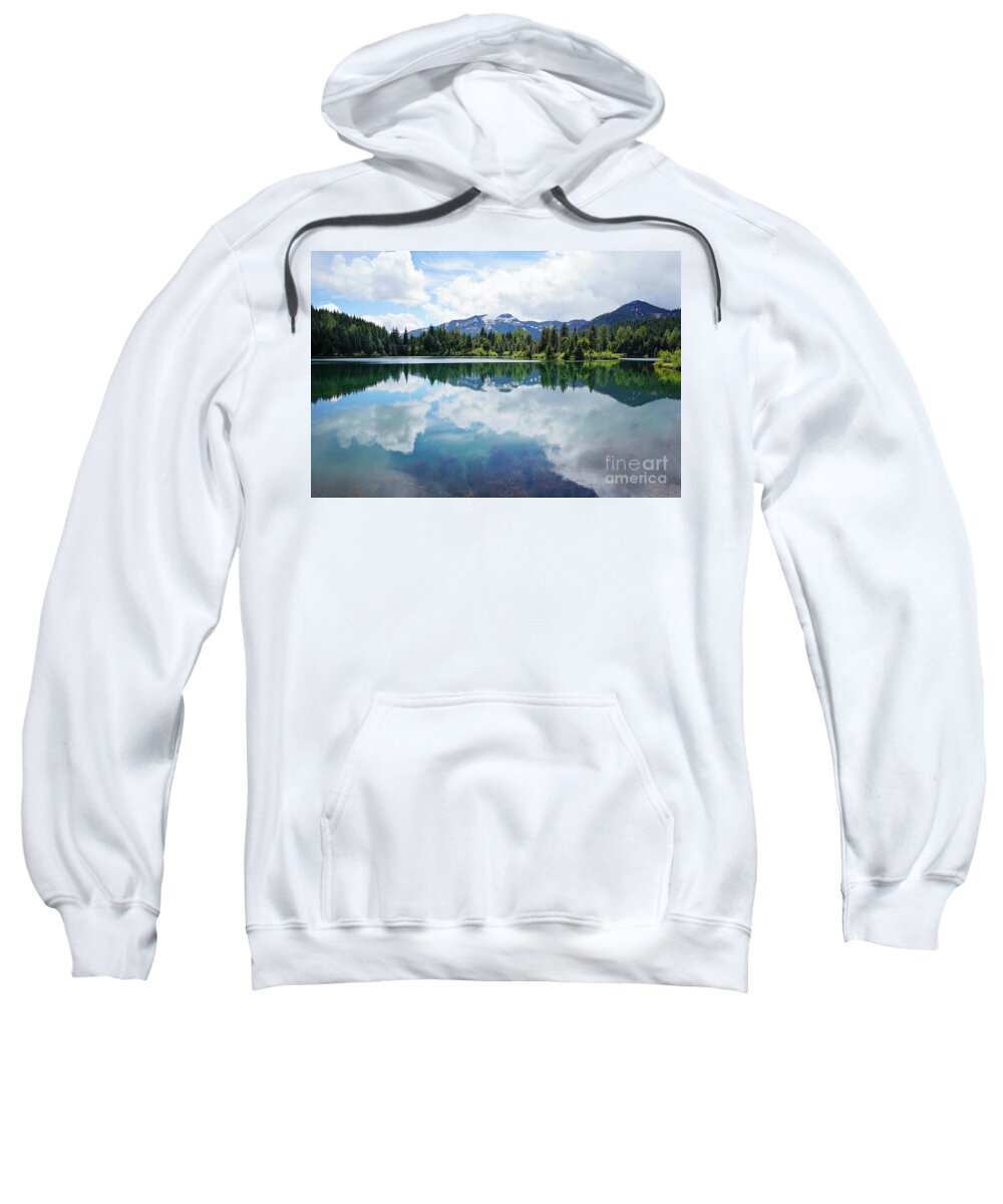 Clouds Sweatshirt featuring the photograph Gold Creek by Sylvia Cook