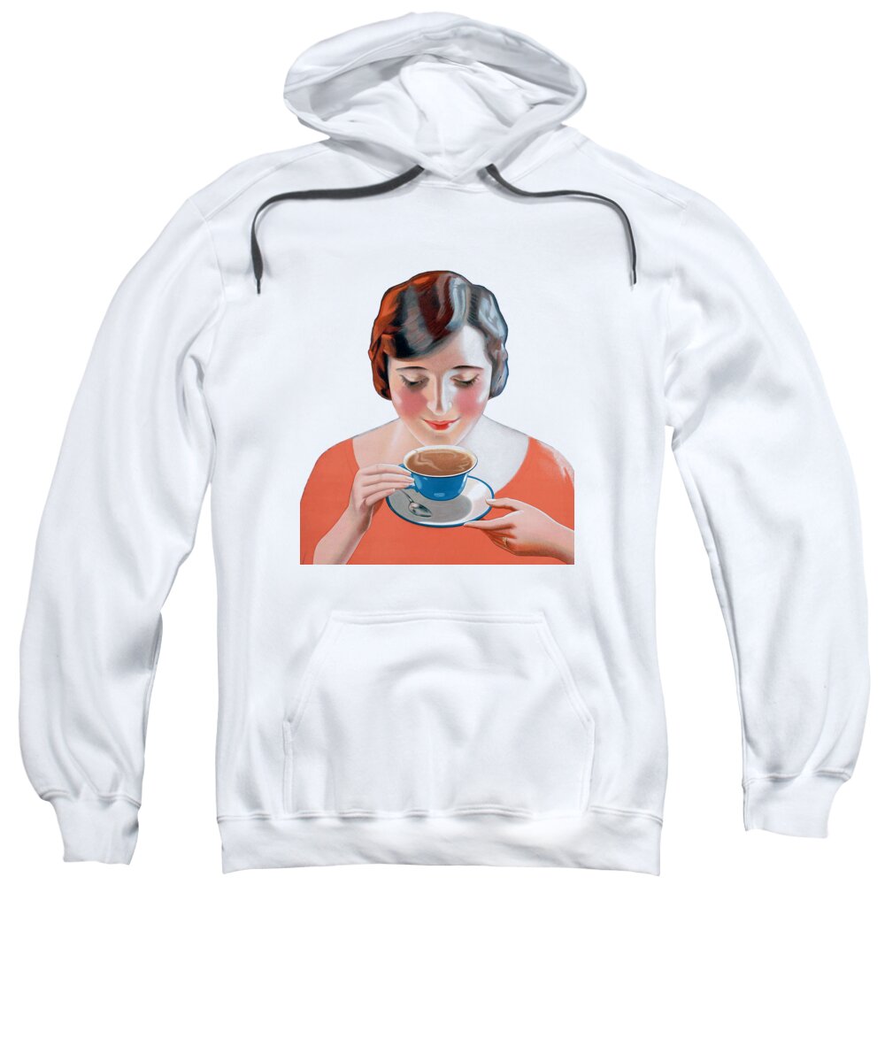 Coffee Sweatshirt featuring the digital art Good Morning by Madame Memento