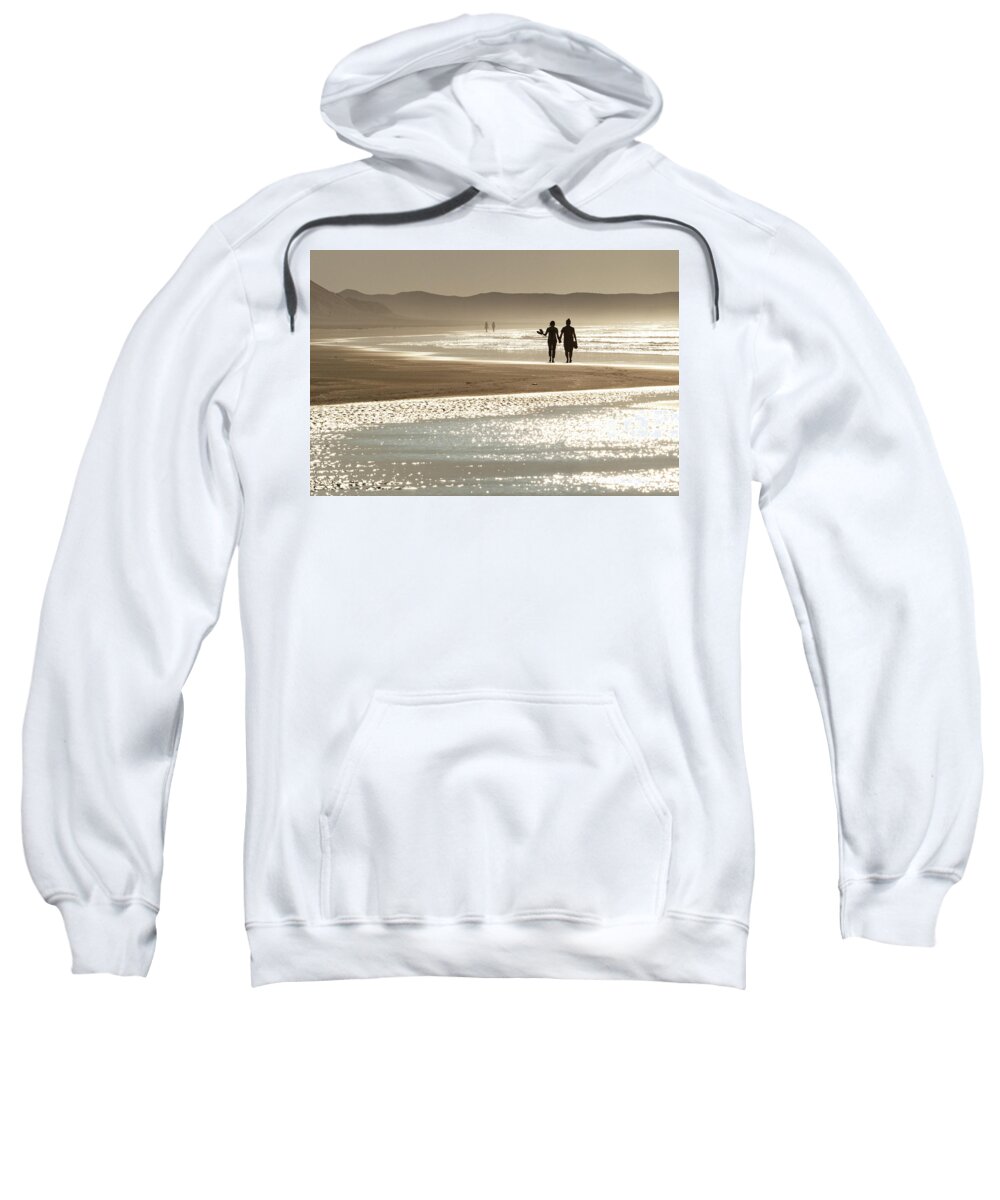 Falcarragh Sweatshirt featuring the photograph Summer Stroll - Falcarragh, Donegal by John Soffe