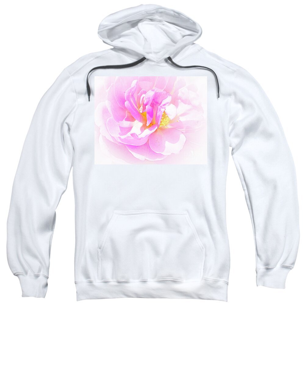 Flower Sweatshirt featuring the photograph High Key Rose by Cathy Donohoue