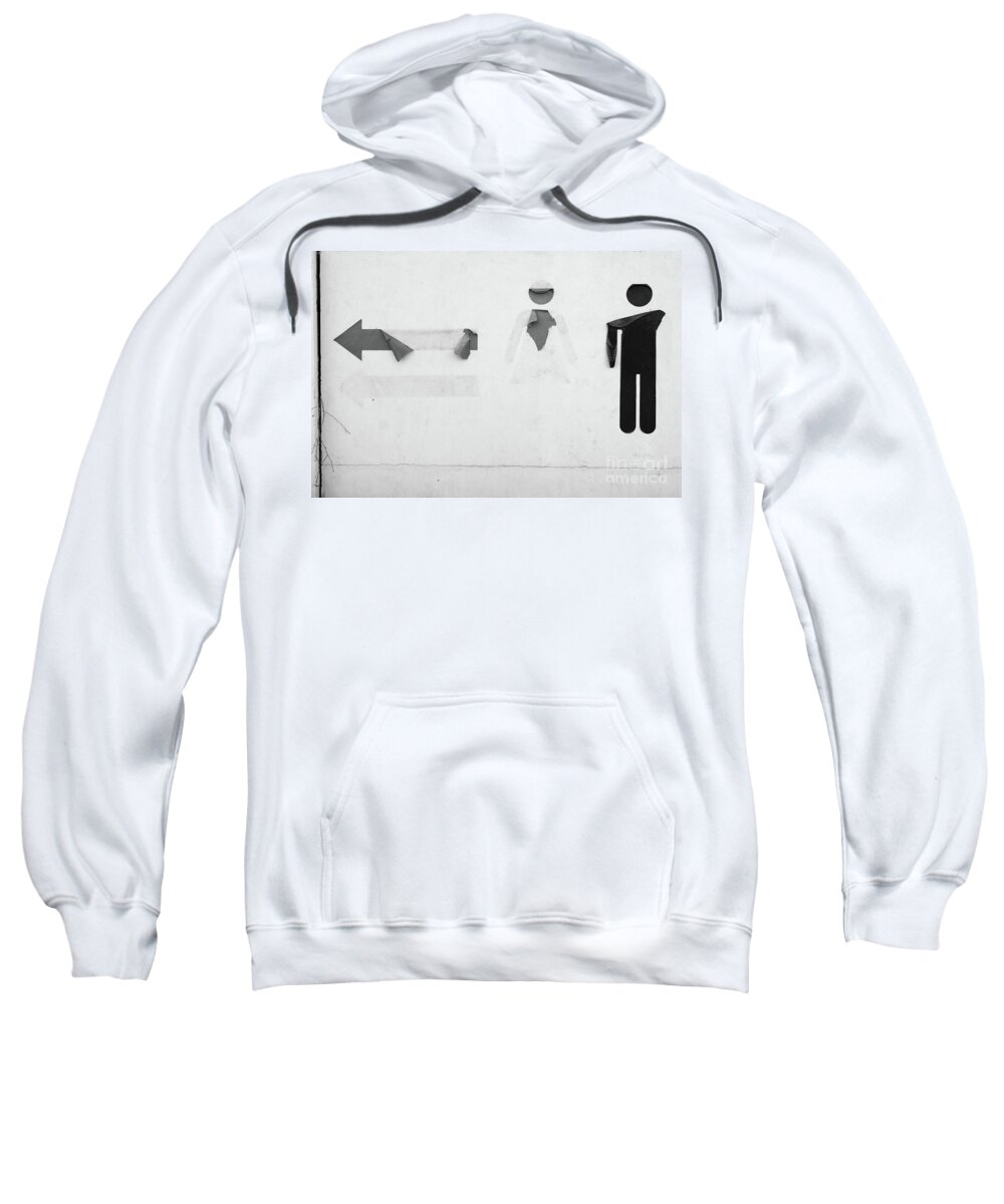 Sign Sweatshirt featuring the photograph His and Hers by Dean Harte