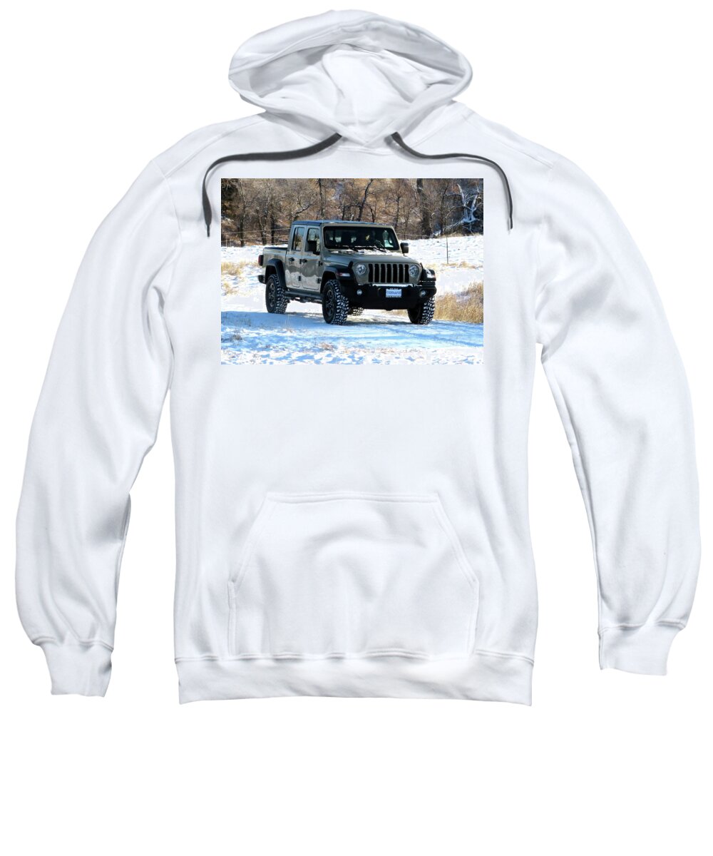 Jeep Gladiator Sweatshirt featuring the photograph Jeep Gladiator by Katie Keenan