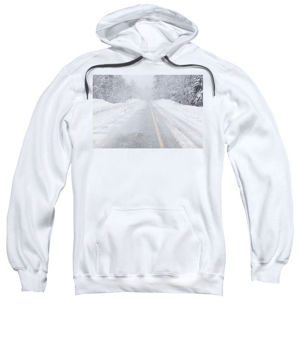 Bad Weather Sweatshirt featuring the photograph Kancamagus Scenic Byway - White Mountains New Hampshire by Erin Paul Donovan