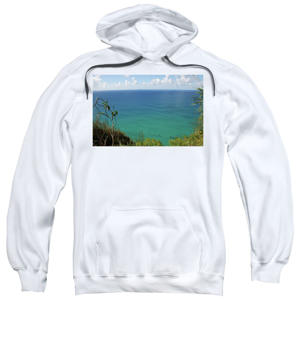 Landscape Sweatshirt featuring the photograph Kauai Blues by Jennifer Kane Webb