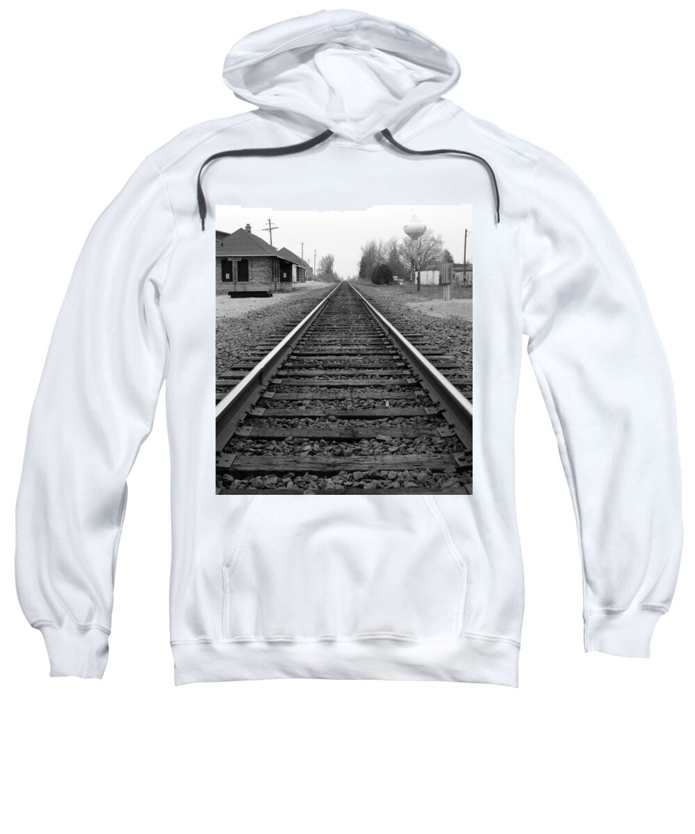 Lomira Sweatshirt featuring the photograph Lomira Train Station by Todd Zabel