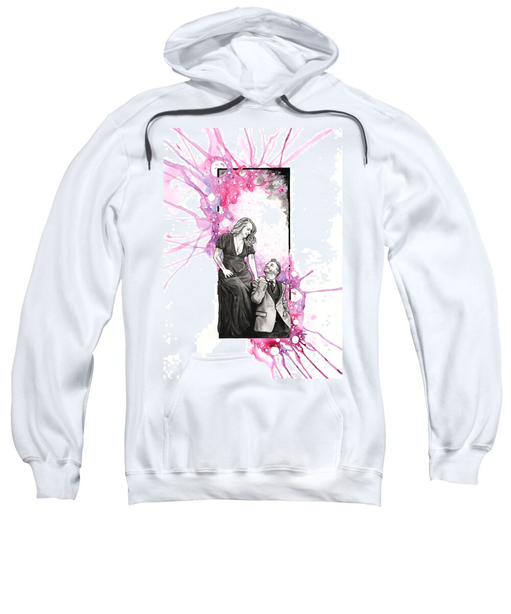 Love Sweatshirt featuring the painting Love and Raige by Tiffany DiGiacomo