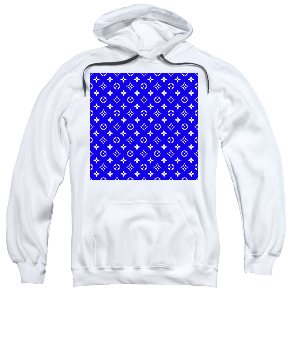 lv monogram hoodie blue