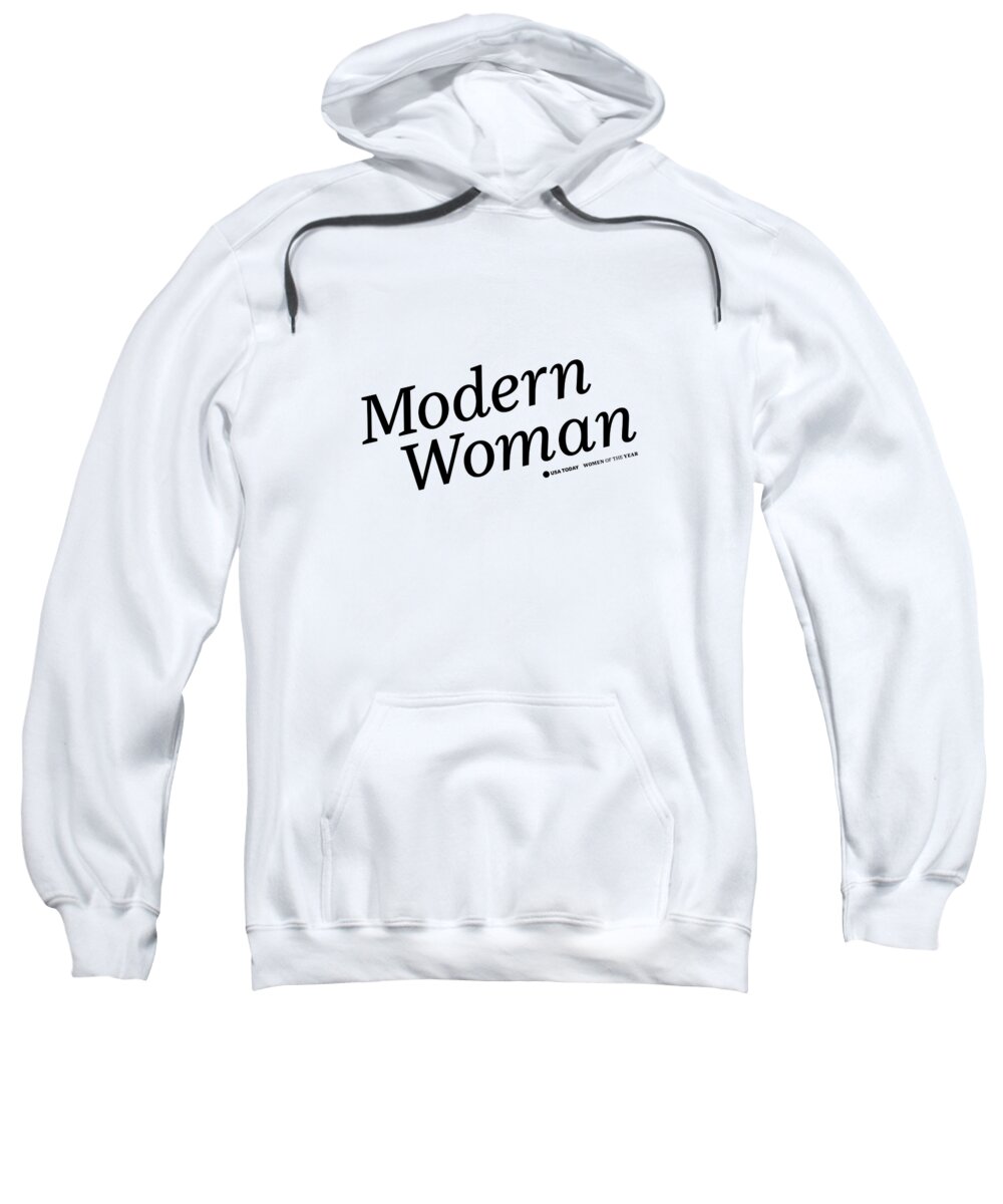 Usa Today Sweatshirt featuring the digital art Modern Woman Black by Gannett Co