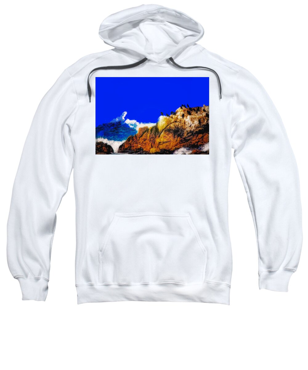 Monterey Sweatshirt featuring the photograph Monterey Ocean View by Jim Signorelli