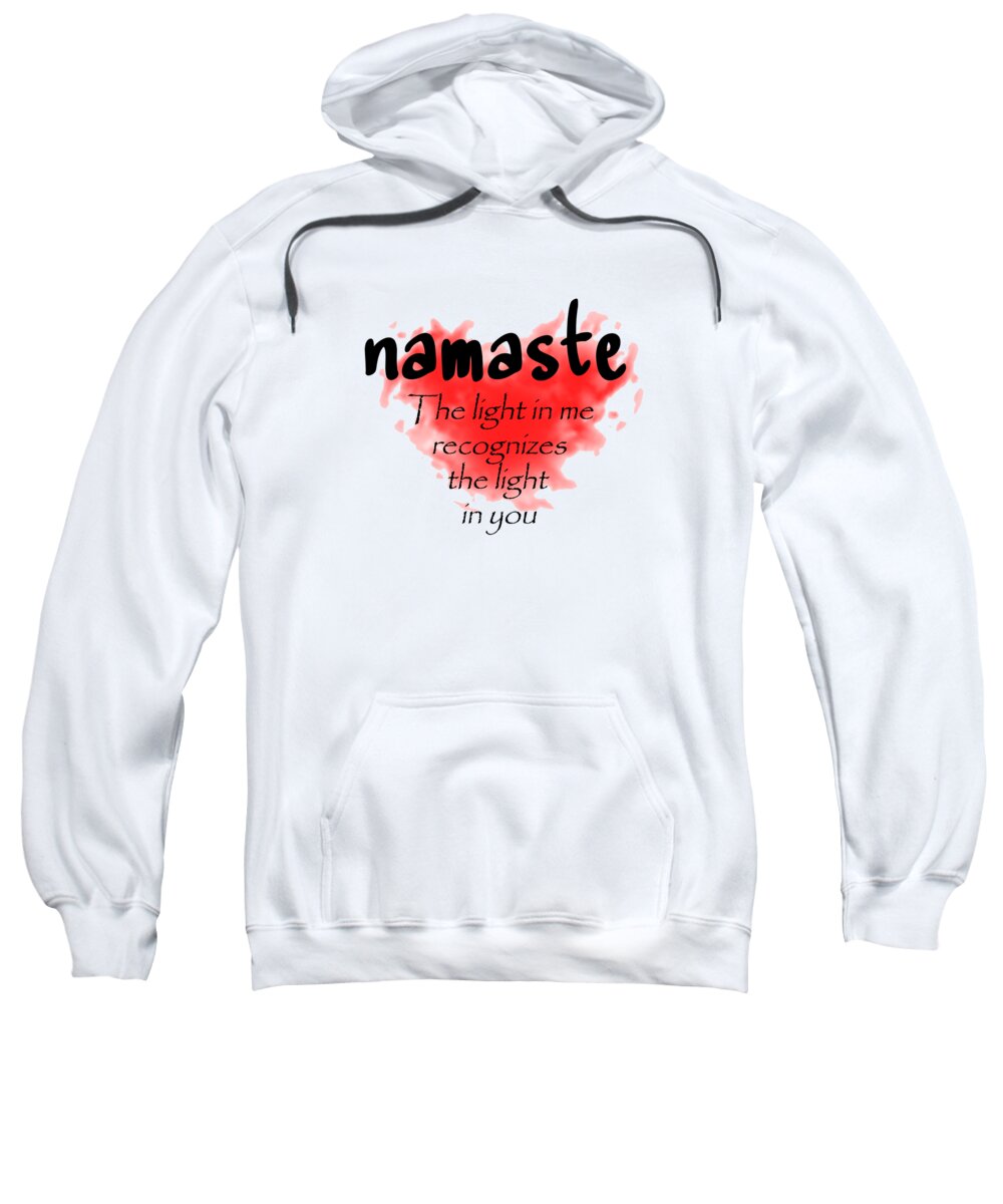 T-shirt Design Sweatshirt featuring the tapestry - textile Namaste by Az Jackson