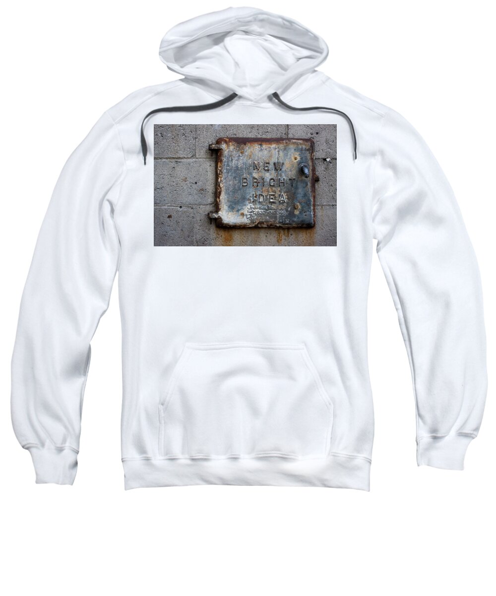 Old Montreal Sweatshirt featuring the photograph New, Bright, Idea by Jim Whitley