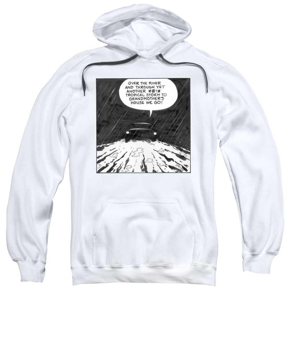 A25900 Sweatshirt featuring the drawing New Yorker November 29, 2021 by Harry Bliss