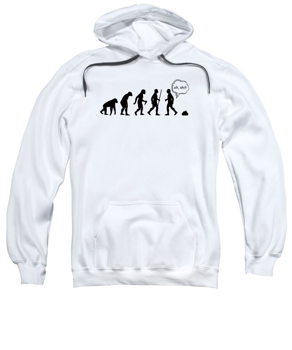 Oh Shit Funny White Elephant Gifts for Adults Zip Hoodie