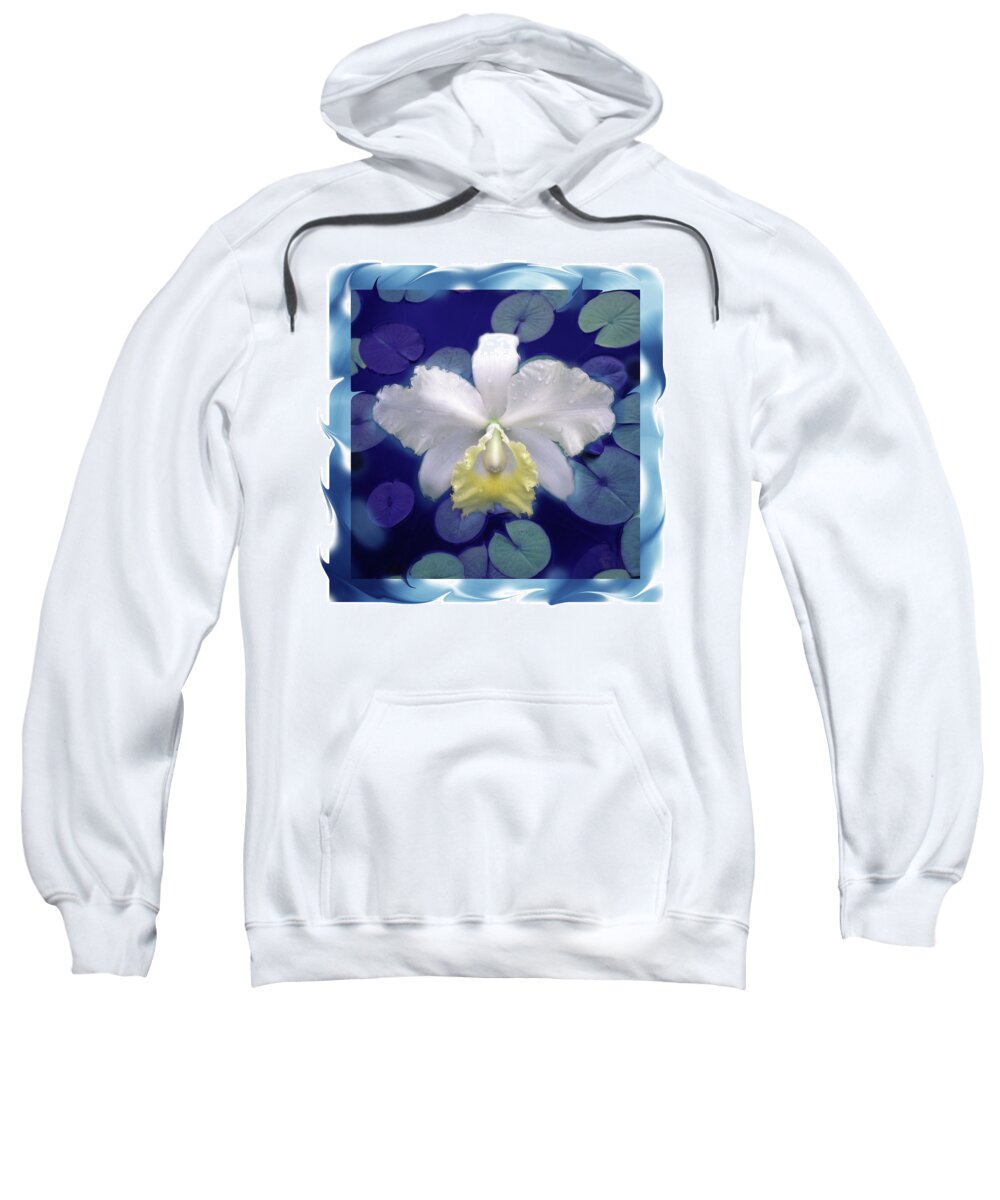 Orchid Sweatshirt featuring the photograph Orchid Pond by Bruce Frank